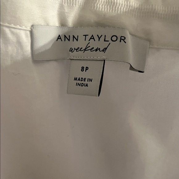 Ann Taylor White Midi Dress with Buttons - Picture 6 of 8
